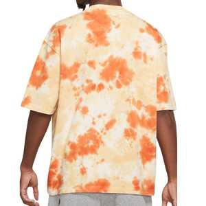 Camiseta de Manga Corta para Hombre, Estilo Tie-Dye, Cuello Redondo, Tejida, Casual, con Estampado - Product Image 3