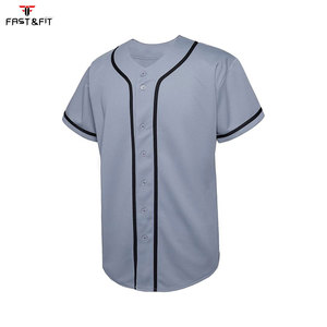 เสื้อเบสบอลตาข่ายระบายอากาศชุดกีฬาชุดทีม - Product Image 1