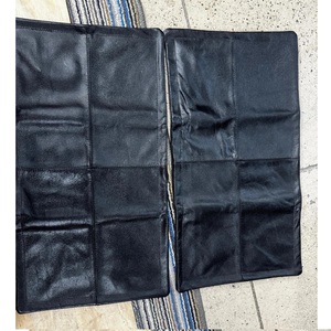 Black Leather Cushion <b>Cover</b> Square <b>Throw</b> Pillow <b>Cover</b> Sewn Panel Decorative <b>Sofa</b> Pillowcase Home Decorv - Product Image 4