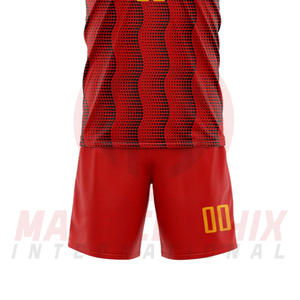 Fournisseur direct d'usine, vêtements de sport, uniformes de football, bonne qualité, ensemble d'uniformes de football personnalisés avec nom et numéro. - Product Image 5