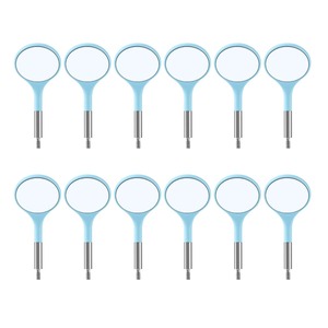 Espejos de Examen Dentales Antivaho con Mango Metálico Ergonómico, Superficie Autoclavable, Reemplazo de 12 Piezas, Reflectores Ultra Claros - Product Image 5
