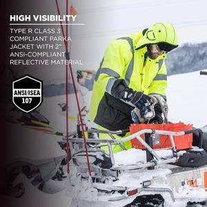 Chaqueta de Seguridad Invernal Personalizada, Impermeable, Ropa de Seguridad para la Construcción, Fabricante Premium, Producción en Masa - Product Image 4