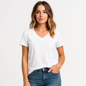 Venta al por mayor de camisetas de moda para mujer, camisetas de manga corta de verano en oferta, camisetas para mujer - Product Image 5