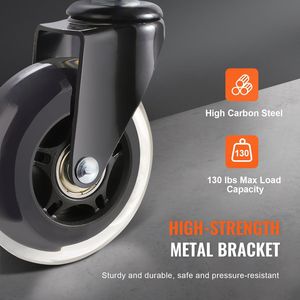 Heavy Duty 5 3 pollici sedia da ufficio ruote 130 Lbs capacità di carico universale adatto per la maggior parte delle sedie mobili ruote di ricambio per - Product Image 4