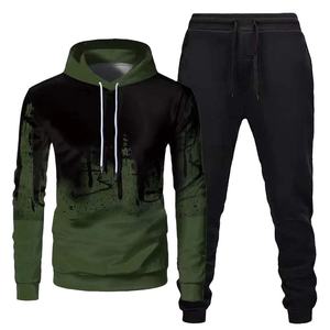 Conjuntos Deportivos para Hombre con Logotipo OEM, Corte Ajustado, Lisos, de Invierno, Poliéster y Algodón, Personalizados, de Dos Piezas, Pantalones Deportivos de Felpa Extra Grandes - Product Image 5
