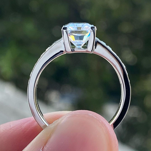 Bague de fiançailles Hip Hop en argent et moissanite de qualité supérieure, perle d'eau douce, VVS, luxe, pour célébration de mariage, demande en mariage, anniversaire - Product Image 4