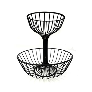 Cesta de frutas antigua de metal que complementa perfectamente las necesidades del estilo de vida moderno. Acabado resistente a la corrosión que garantiza fiabilidad a largo plazo. - Product Image 2