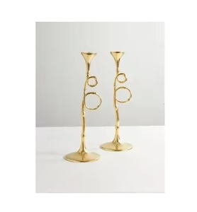 Juego de Portavelas de Metal Hechos a Mano, Decoración Contemporánea para el Hogar, Iluminación Decorativa, Accesorios para Hotel y Sala de Estar, Gran Venta - Product Image 2