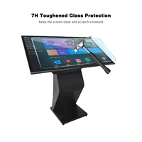Kiosque d'affichage à écran tactile horizontal, moniteur LCD commercial, fournisseur de kiosque numérique interactif