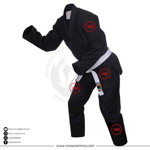 Traje de Jiu Jitsu Brasileño para Adultos y Jóvenes, Ropa Deportiva, Entrenamiento de Combate, Unisex, Poliéster y Algodón, Kimono BJJ GI para Artes Marciales - Product Image 2