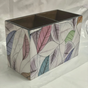 Caja Organizadora de Cubiertos de Madera Ecológica con Diseño Impreso, para Decoración de Cocina y Mesa de Comedor, Superventas - Product Image 3
