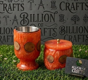 Premium Artisan Wood Resin <b>Bakhoor</b> Burner Incense Holder <b>Oud</b> Box Ramadan Eid Gift Set for Luxury Home Decor - Product Image 2