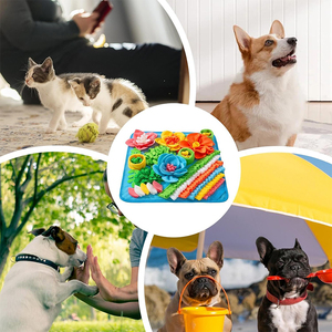Dog Sniffing Pad Foraging <b>Mat</b> for Cats <b>Small</b> Animals Feeding Puzzle Interactive Toy Smell Training Pet Olfactory Snuffle <b>Mat</b> - Product Image 4