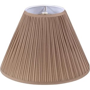 Tela de Seda Sintética Marrón Siena Tradicional, Tipo Araña, Plegada en Forma de Hongo, para Cubiertas y Pantallas de Lámparas - Product Image 2