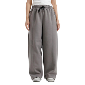 <b>Men's</b> Elastic Waist Baggy <b>Trousers</b> Relaxed Fit <b>Wide</b> <b>Leg</b> Lightweight Sporty Breathable Polyester/Cotton Casual Fashion Soft - Product Image 1