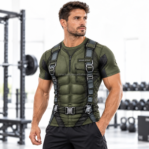 Wholesale Men's Short Sleeve Sublimation Knitted <b>T</b>-<b>Shirt</b> Custom 3D Printed <b>6</b> Abs <b>Pack</b> Muscle Design Polyester Quick Dry - Product Image 6