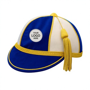 Honours <b>Navy</b> Gold Embroidery Velvet Cap Tassel Unisex Adjustable 56-58CM Four Seasons England Style Adult Sports Casual Party - Product Image 2