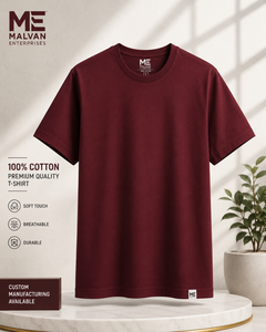 เสื้อยืดผู้ชายคุณภาพพรีเมียม ผ้าฝ้าย 100% แขนสั้น คอกลม สกรีนโลโก้ได้ ทรงโอเวอร์ไซส์ ระบายอากาศดี สไตล์สตรีทแวร์ลำลอง - Product Image 1