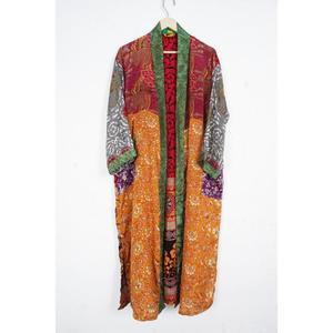 Indian Pure Silk <b>Kimono</b> Comfortable Soft Japanese Silk Gown Sleepwear for Women Floral Spring Bridal <b>Beach</b> Cover Back - Product Image 1