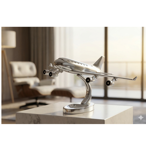 Modèle d'avion à réaction en aluminium en promotion, avec une finition de qualité supérieure, idéal pour la décoration intérieure et les cadeaux, disponible à la vente - Product Image 1