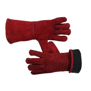Guantes de Soldadura MIG de Cuero Vacuno de Primera Calidad, Resistentes al Calor y al Fuego, Protección para las Manos, Duraderos, Flexibles, Antivibración, Antideslizantes - Product Image 4