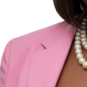 Pink AKA Traditional Crest Blazer Women's Tailored Notch Lapel Formal Business Jacket with Embroidered Crest - Product Image 2