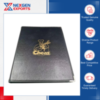 Stok Tersedia Kualitas Unggulan Ramah Lingkungan Kulit PU Magnetik Dapat Disesuaikan Sampul Menu Untuk Restoran Merk Terpercaya Nexgen