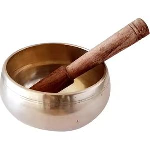 Bol chantant tibétain décoratif en métal pour la méditation, la guérison sonore, le yoga, la relaxation et la pratique spirituelle - Product Image 5