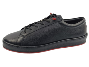 Chaussures de marche montantes noires pour hommes Dlords, à lacets, avec embout en caoutchouc antidérapant, semelle intermédiaire en EVA, gravées, toutes saisons, décontractées - Product Image 3