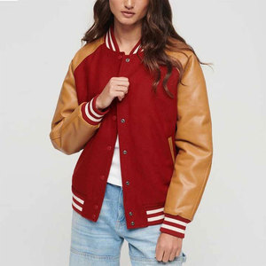 Veste universitaire pour femme Ascent Sports Fashion, fabricant en gros, manches longues, en laine de qualité supérieure, style Letterman - Product Image 4