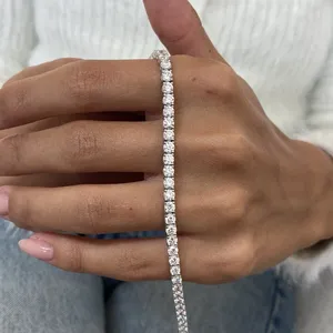 Bracelet tennis vintage TISHYA DIAMOND avec diamants certifiés IGI, VS1 E, 6,79 carats, diamants ronds cultivés en laboratoire, or blanc 14 carats - Product Image 4