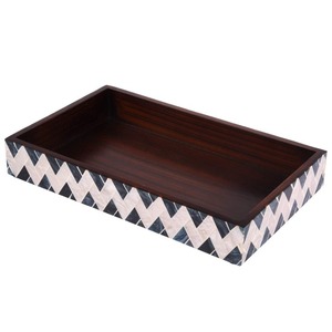 Modern Bone Inlay Decorative <b>Storage</b> <b>Tray</b> with Intricate Pattern Design - Product Image 3