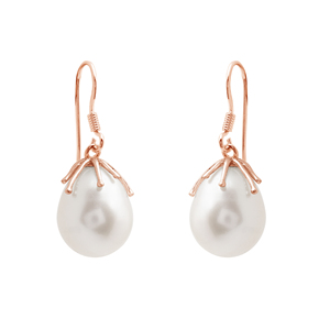 Pendientes de Plata de Ley S925 con Perlas de Agua Dulce, Corte Ovalado Clásico, Engaste de Garra, Joyería Fina para Uso Diario de Mujer - Product Image 4