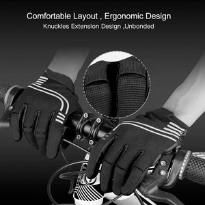 Guantes antideslizantes de dedo completo para ciclismo de montaña, para hombre y mujer, cálidos, para invierno - Product Image 6