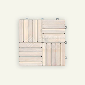 ZenVista Series ACACIA Modern Brushed WPC Wood Plastic Composite Decking <b>Tiles</b> Oiled - Eco Friendly <b>Interlocking</b> Flooring - Product Image 5