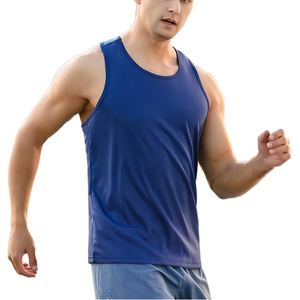 เสื้อกล้ามออกกำลังกายผู้ชายผ้าฝ้าย 100% สไตล์สตรีทแวร์สำหรับฤดูร้อน ระบายอากาศได้ดี เหมาะสำหรับการฝึกซ้อมในยิมและการออกกำลังกายทั่วไป - Product Image 2