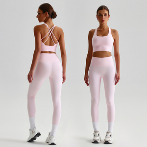 Conjunto de Yoga para mujer, ropa de gimnasio para entrenamiento, conjunto de Yoga transpirable para mujer, conjuntos de Yoga de nailon para adultos - Product Image 2
