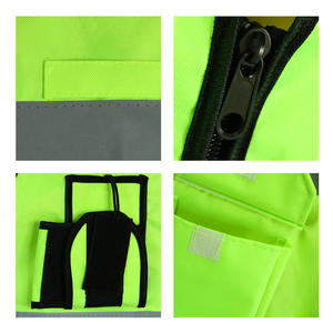 Gilet de sécurité haute visibilité pour la construction, coloré et réfléchissant, avec plusieurs poches - Product Image 4