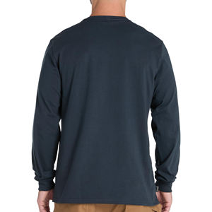 Camisetas de Manga Larga para Hombre de Alta Calidad, Personalizadas, 100% Algodón, Cuello Redondo, Corte Regular, con Bolsillo Frontal, Transpirables - Product Image 4