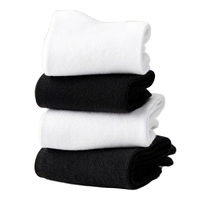 Chaussettes noires et blanches élégantes pour hommes et femmes À la mode pour l'été et l'hiver pour les voyages sportifs