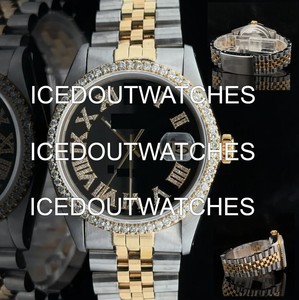 Reloj Mecánico de Lujo para Hombre, Estilo Hip Hop, con Esfera de Diamantes, Correa de Acero Inoxidable, Cristal de Moissanita y Caja de Acero Inoxidable - Product Image 1