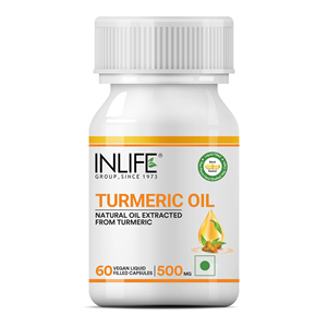 Huile de curcuma 500 mg en capsules, 60 capsules végétariennes, complément alimentaire à base de plantes, capsules à base de plantes pour usage quotidien - Product Image 1