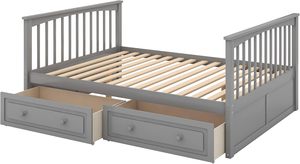 Modern Twin Over Twin <b>Bunk</b> <b>Bed</b> Rosewood <b>Solid</b> <b>Wood</b> Frame with Drawers for Adults and Kids Pindel Handicraft PH-CB-306 - Product Image 2
