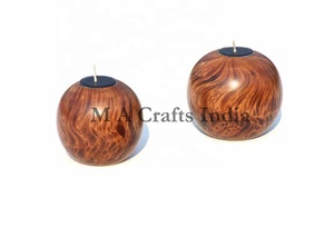 Support de bougie artisanal de luxe en os incrusté de nacre, en bois et résine de haute qualité, impression 4 couleurs pour la décoration intérieure - Product Image 2