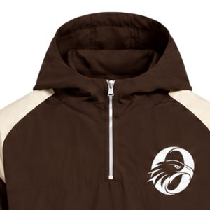 Conjunto Deportivo para Hombre, Sudadera con Capucha y Pantalones Cortos de Nailon Color Marrón Neutro, Ligero, con Cierre de Cremallera, para Atletismo, Running, Entrenamiento y Uso Casual - Product Image 3