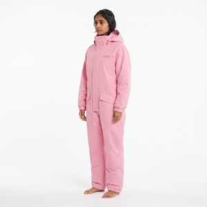 Conjunto de Traje de Esquí con Capucha para Mujer, Cierre de Cremallera, Impermeable, Cortavientos, Transpirable, Chaqueta y Pantalones de Invierno para Actividades al Aire Libre - Product Image 5