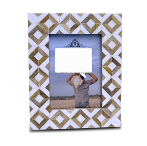 Extreme Quality Handmade Bone Inlay Photo <b>Frame</b> Elegant Geometric Design Luxury Home Office Timeless Decor UV <b>Printing</b> Creative - Product Image 4