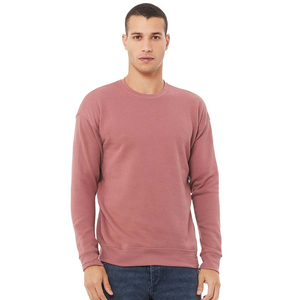 เสื้อสเวตเชิ้ตคอกลมผู้ชาย สีพื้น เรียบง่าย น้ำหนักเบา แขนยาวทรงแร็กแลน ไหล่ตก เสื้อพูลโอเวอร์สำหรับออกกำลังกาย ชุดกีฬา - Product Image 4