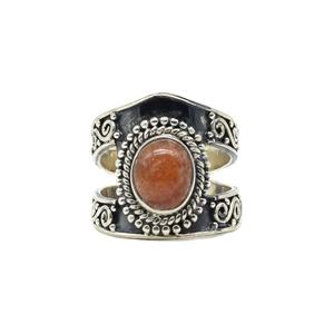 Bague pour femme de haute qualité, personnalisée, vintage, de luxe, en cuivre, avec pierres en zircone cubique, fournisseur de bijoux - Product Image 2