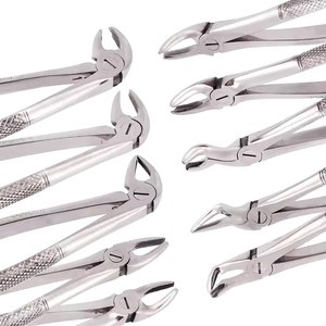 Juego Completo de Fórceps para Extracción Dental Quirúrgica, Instrumentos Dentales Profesionales Manuales de Acero Inoxidable de Alta Calidad, CE - Product Image 1